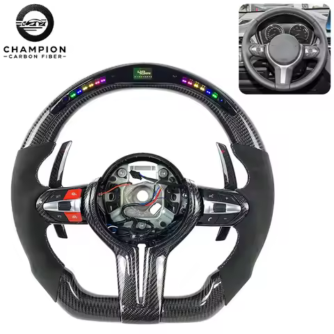 Carbon Fiber Steering Wheel for BMW X5 X4 X3 X2 F20 F30 F31 F32 F80 F22 F10 Car Steering Wheel Shift