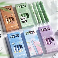 PN16 Cute 4 in 1 Erasable Character Pens Unique Ballpoint Pens 4 Pcs 0.5mm