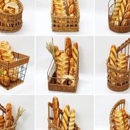 New Imitation Rattan Bread Basket French Bread Basket Baguette Storage Basket Baking Baguette Displa