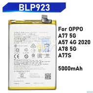 BLP923 for OPPO A77 5G A57 4G A78 5G A77S 2020 5000mAh Mobile Phone Battery