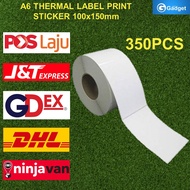 NEW A6 ROLL THERMAL PAPER LABEL STICKER WITH 3 PROTECTION 100x150MM (350PCS)