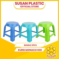 Kursi Monaco 030 (3pcs) - Kursi Plastik - Kursi Anak - Bangku