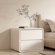 Light Style Modern Luxury Simple Things Super Cream Solid Wood Narrow Locking Bedside Table New Styl