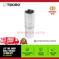 MATA TEKIRO 1/ 2 INCH DEEP WALL SOCKET WRENCH 6 PT 19 MM LONG SOCKET BIT/ LONG SOCKET CHILDREN'S/ TO