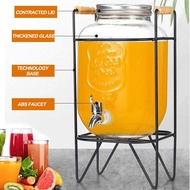 4L Beverage Dispenser / Glass Dispenser Marson Jar + Rack / 4L / Juice Jar Beverage