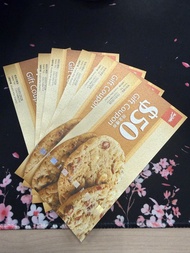 Mrs. Fields $50 Gift Coupon / Cash Voucher