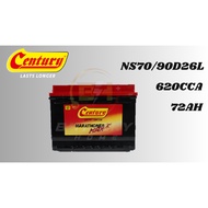 (INSTALLATION PROVIDED)Century Marathoner Max NS70 NS70 90D26 Car Battery Bateri Kereta X70,WIRA,WAJ