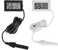 Digital Thermometer Hygrometer Mini LCD Humidity Meter Freezer Fridge Thermometer for -50~70 Coolers Aquarium Chillers