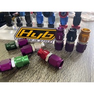 Hyb AN3 Straight Brake Fittings Purple