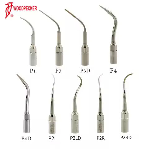 Original Woodpecke Dental Ultrasonic Scaler Tip Periodontal Scaling Tips Diamond P1 P3 P3D P4 P4D P2