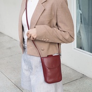 Charin Bag - Toast กระเป๋าสะพายน่ารักมาก มือถือใส่ได้ทุกรุ่น  Multi pocket bag กระเป๋าหนังวัวแท้นุ่ม