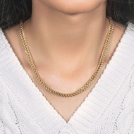 Nathalias NY สร้อยคอโซ่แฟรนโก้ ทองคำแท้ 14K สไตล์ Square Franco 4.40 มม พรีออเดอร์ 10-12 days 47967
