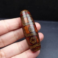 Hidden Area Backflow Old Material Genuine Agate Chalcedony Nine Eyes Dzi Beads Natural Dzi Beads Cla