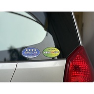JDM Japanese car CBU emission sticker
