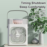 Air Cooler Fan Mini Fan Portable  Air Conditioner 7 Colors LED Light  Fan Adjustable Table Fan 600ML Large Capacity Humidifier Air Conditioner 3 Gears Cooling Fan Aircond for Room Office