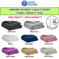Quilt Cover Only Duvet Cover Comforter Cover Sarung Selimut Sahaja Single Queen King