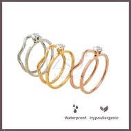 Izso Jewels - Cordely Ring - 2pcs Stainless Steel Anti-RustRing