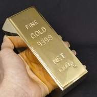 Best seller FINE GOLD 999.9 / miniatur emas batangan kuningan gold