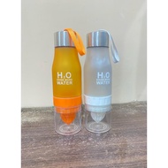 H20 ORANGE SQUEEZER BOTTLE Logo infused water 500ml