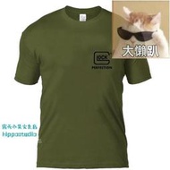 夏季軍迷純棉戰術短袖glock t恤IPSC俱樂部格洛克T恤圓領體能半袖