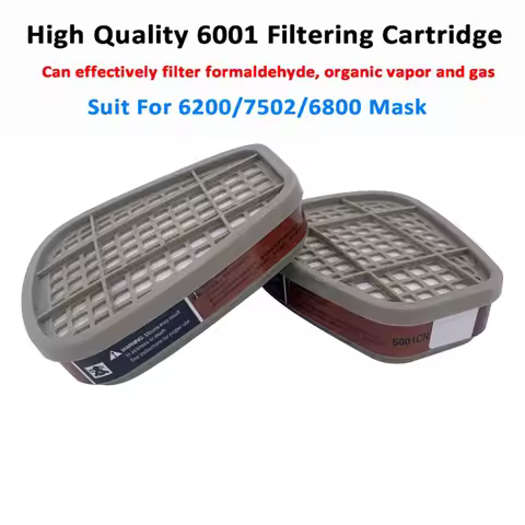 3M Cartridge Filter Set (5N11)​​ – Compatible with 6000 Series & 6200/7502/6800 Respirators for Dust