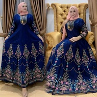 Hindi Agisora – Pre-Miyum Embroidered Rayon Dress, WaistTALI, Long Sleeves & Mayung Cut