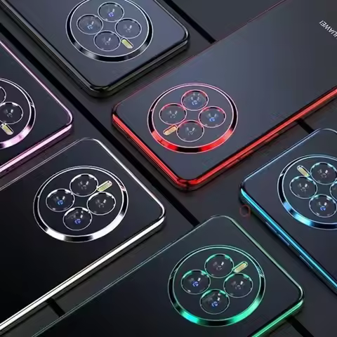 Realme12 12pro Luxury Plating Transparent Case For Oppo Realme 12 Pro Plus 5g Soft Silicone Clear Ba