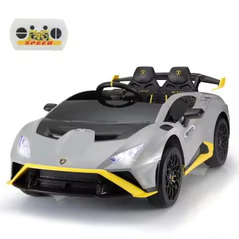 Kids Ride on 24V Licensed Lamborghini STO Electric Car for Kids 3-8 Battery Powered Ride on Toys Lam