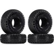 INJORA 1.0 Tires - S5 60 * 20mm XHX Pin Tire for SCX24 FCX24 1/18 1/24 RC Crawler Upgrade(T1022P)