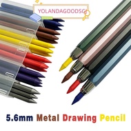 YOLANDAGOODSGJ Mechanical Pencil 2B/4B/6B/8B Refill, Sketch/Comics Design 5.6mm Movable Metal Pencil