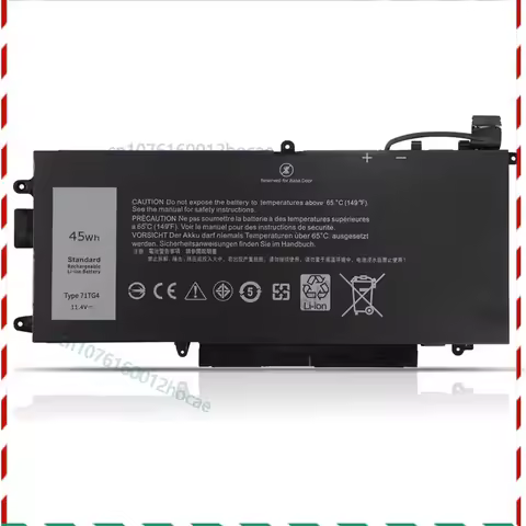 11.4V 45Wh New Internal Laptop Battery 71TG4 for Dell Latitude 3189 5289 7280 7389 7390 2-in-1 Serie