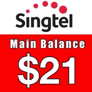 Singtel Prepaid $21 Main Balance Top Up (180 days)/ Recharge/ 手机充值