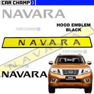 Nissan Navara 2016 to 2020 OEM Hood Emblem Black with sticker guide 2017 2018 2019