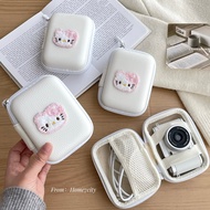 Soft Cute Pink Kitten ccd Camera Storage Bag Data Cable Charger Storage Pouch Portable Camera Bag Cu