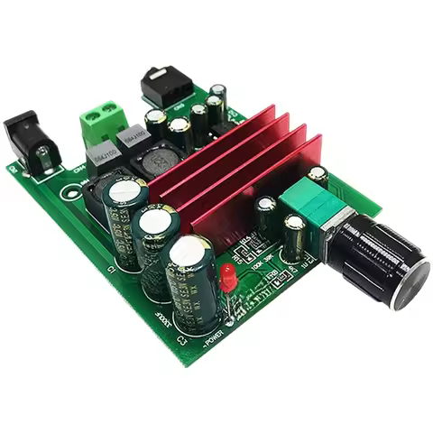 For TPA3116D2 High Efficiency 100W Audio Board with NE5532 Preamp DC 8V 25V Input Compact 79x61mm PC