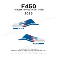 BMW F 450 GS F450GS 2026 Tank Pad Side Protections – 3D Decal Waterproof Motorcycle Accessories, Scr