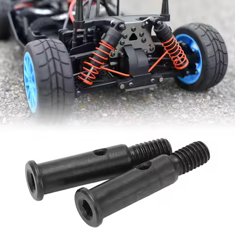 2Pcs/Set 23mm RC Front Wheel Axle RC Upgrades Parts High Strength RC Car Front Axle Black for LOSI 1
