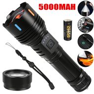 【EX hot】 1000000LM Powerful Flashlight Type-C Rechargeable LED Torch Use 26650 Battery Emergency Sup