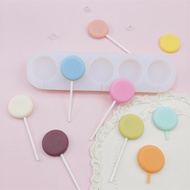 Baking Silicone Mold 5 Round Lollipop Mold Star Lollipop Chocolate Chip Cheese Stick Mold