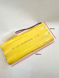 7.2v AA2800mAh 2pin Battery Rechargeable for RC Toys