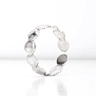 Cincin Perak Wanita Motif Kerang Adjustable Silver 925