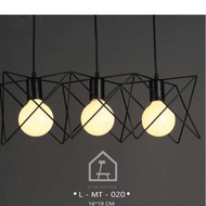 L-MT-020 : Lamp Ceiling Set Of 3 Pieces 3D-Star3