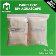 IJ159 Paket CO2 DIY Aquascape / Baking Soda 250 g + Citrun 250 g 56