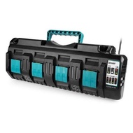 Makita 14.4/18V Compatible 4-Port Battery Charger 100V-240V