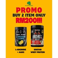 Azgard L-Arginine + AAKG + Sixstar Whey Protein