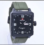 Jam Tangan Pria Swiss Army Original Tali Rubber Tanggal Aktif Free Box dan Garansi 100% SA8012