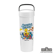 SST3-Water Bottle: Sesame Street Since 1969 Water Bottle 22oz.-WH W80XH239 mm.