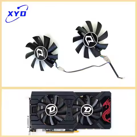 NEW 87MM 4PIN GA92B2U GA92S2U Dataland RX 570 GPU fan For PowerColor Radeon Red Dragon RX 570 Dual G