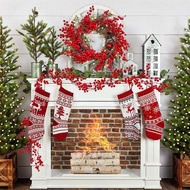 Ready Stock 6.5FT Artificial Red Berry Garland Hanging Vines For Christmas Party Decoration