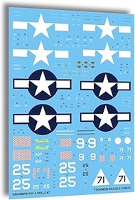 Techmod 32007 1/32 Grumman F6F-5 Hellcat England 1944 fighter wet decal